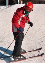 Michael skiing at Jay Peak